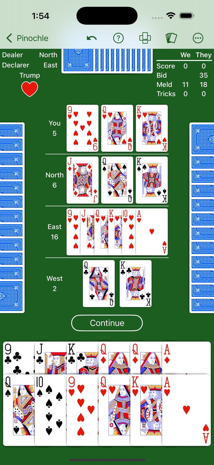 Pinochle - Expert AI screenshot 1 - screenshot