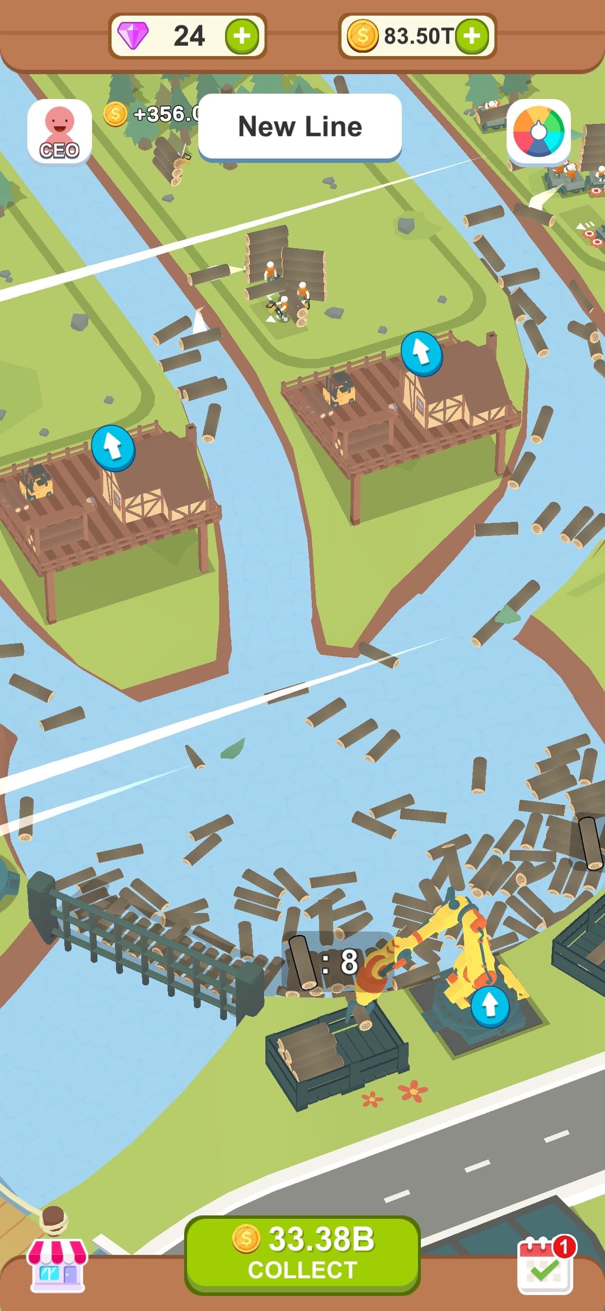 Aquatic Logging Factory screenshot 2 - screenshot
