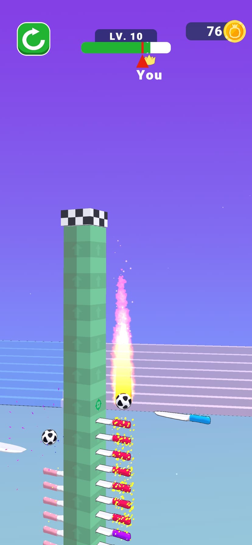 Ball Up: Knife Racing screenshot 3 - screenshot