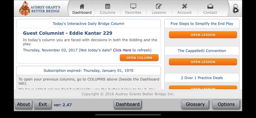 Audrey Grant’s Better Bridge screenshot 1 - screenshot