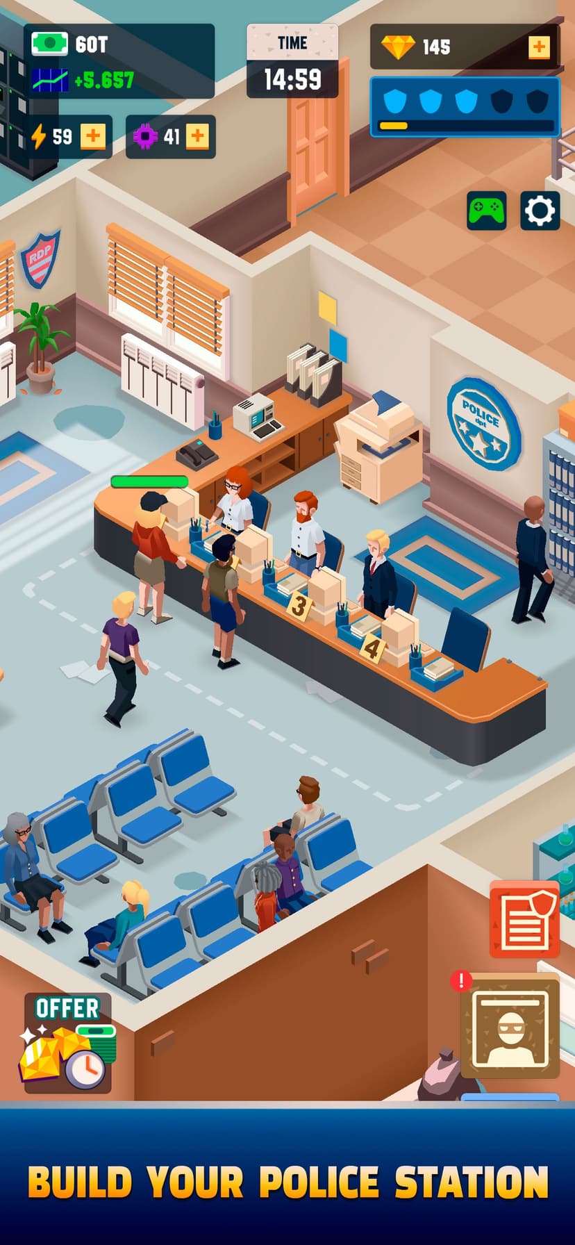 Idle Police Tycoon - Cops Game screenshot 1 - screenshot