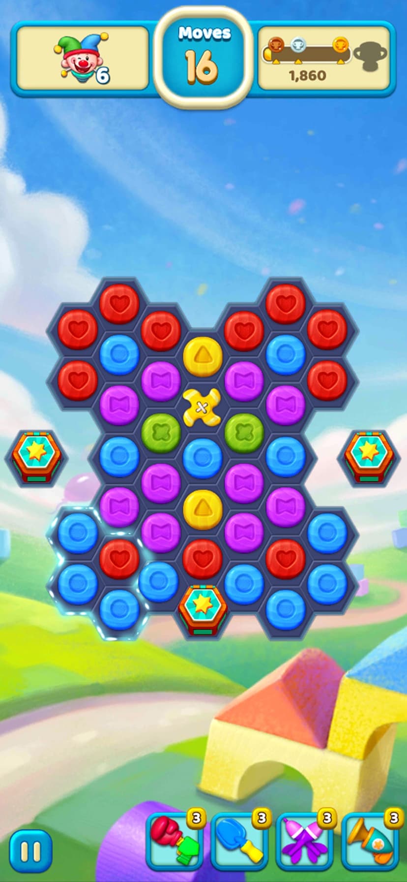 Toy Party: Match 3 Hexa Blast! screenshot 4 - screenshot