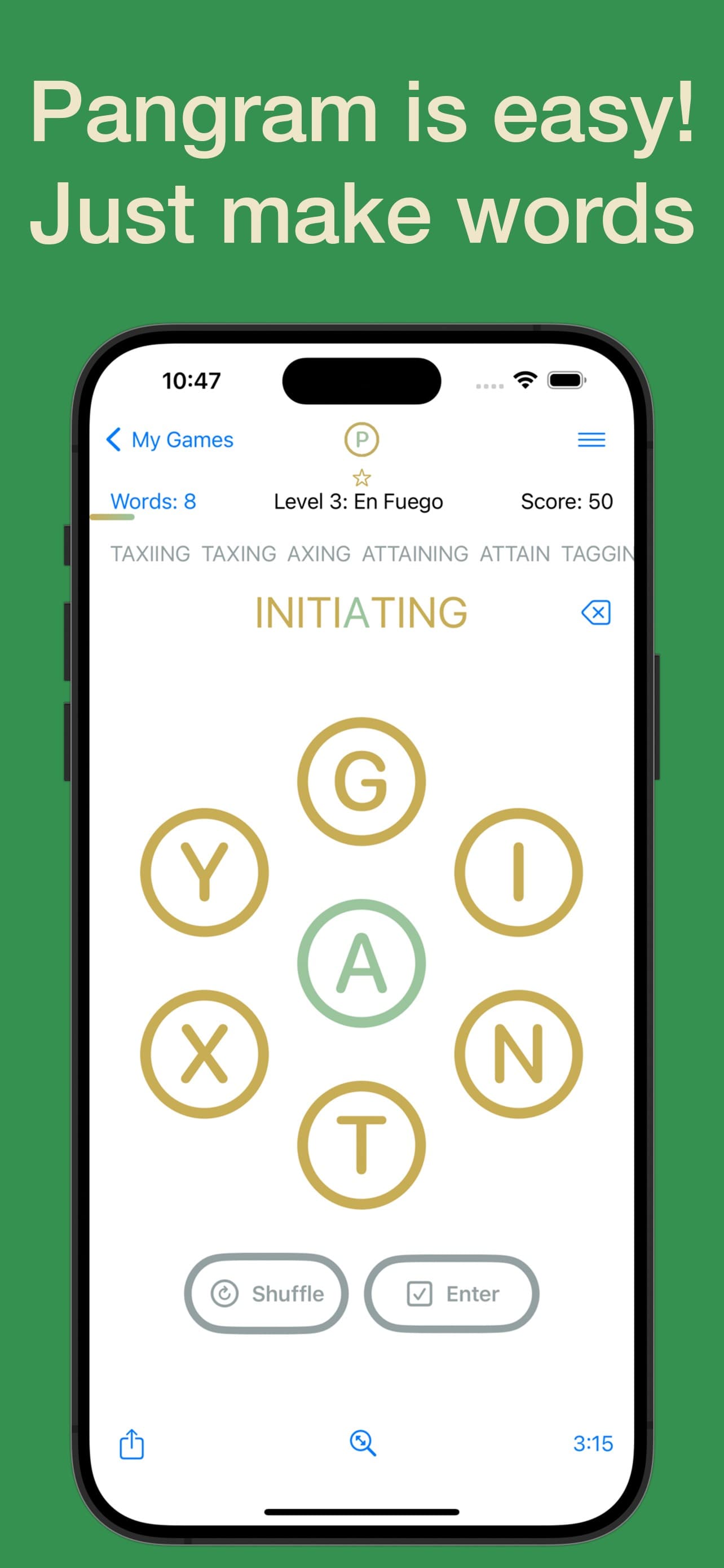 Pangram screenshot 1 - screenshot