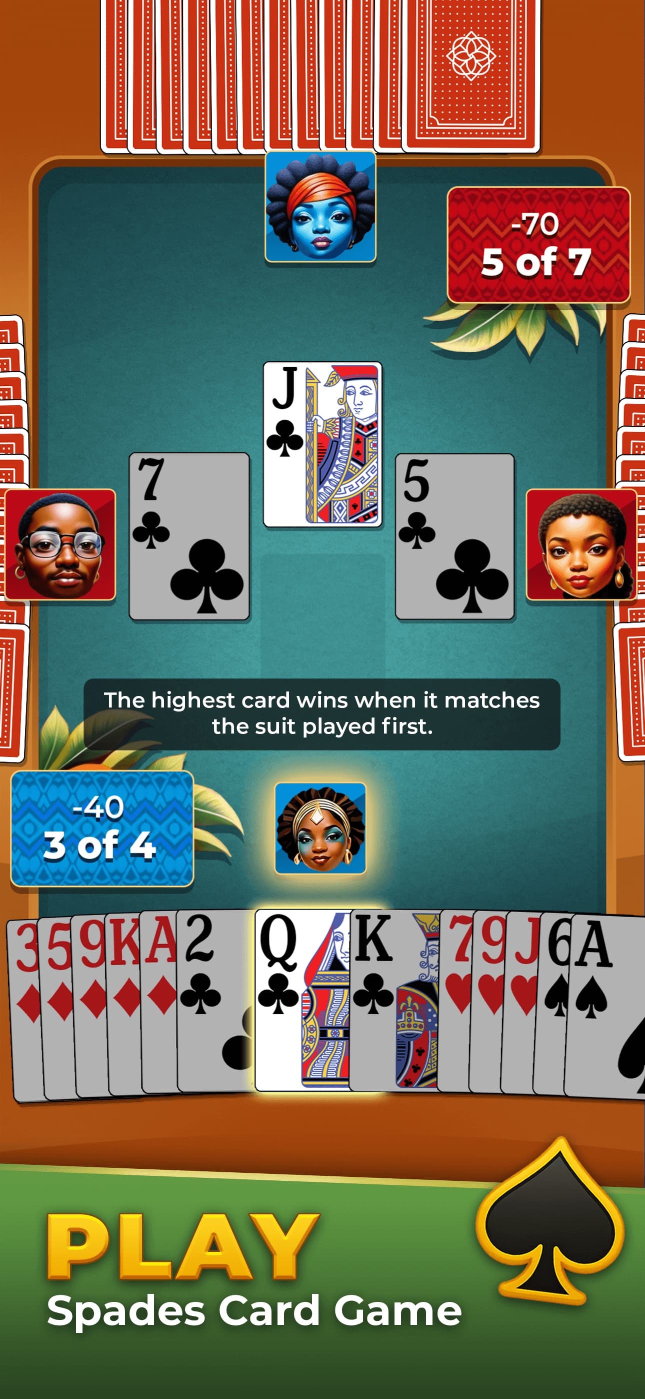 Spades Pop - Classic Card Game screenshot 1 - screenshot