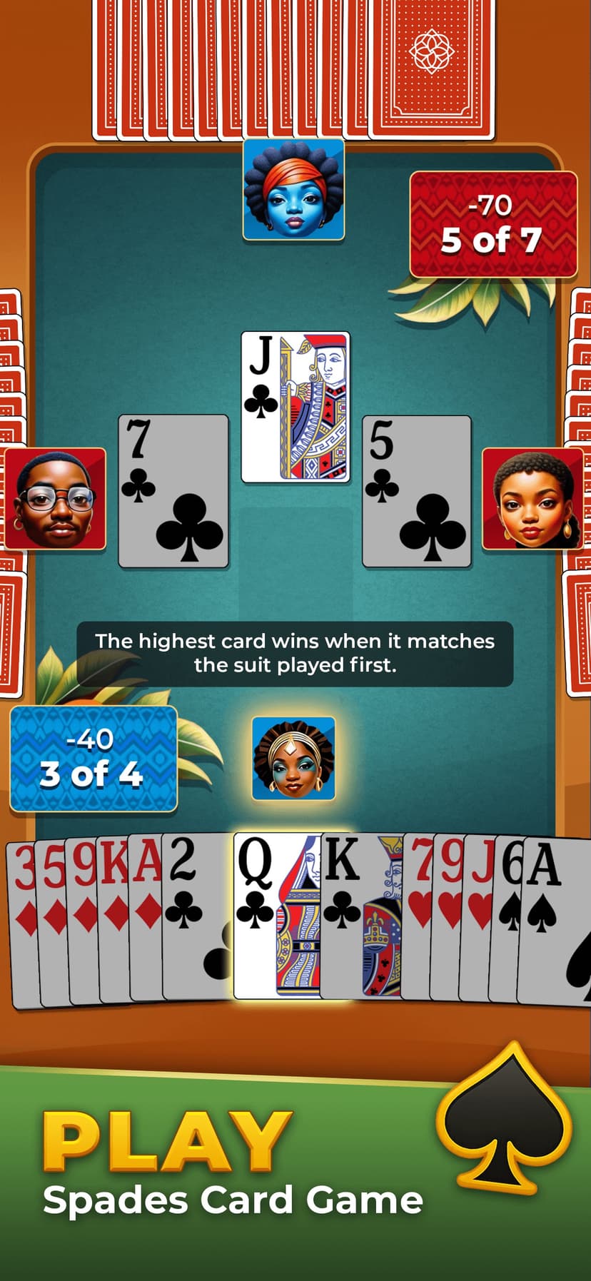 Spades Pop - Classic Card Game screenshot 1 - screenshot