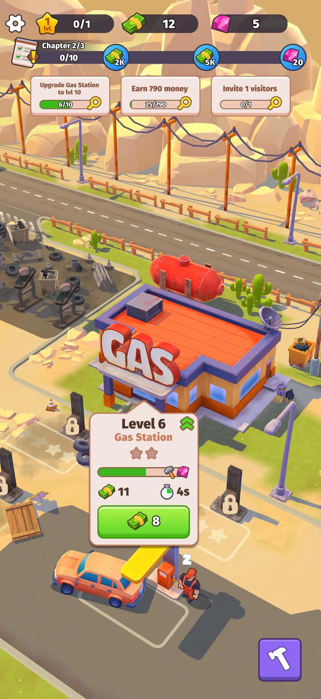 Roadside Empire: Gas station screenshot 1 - screenshot