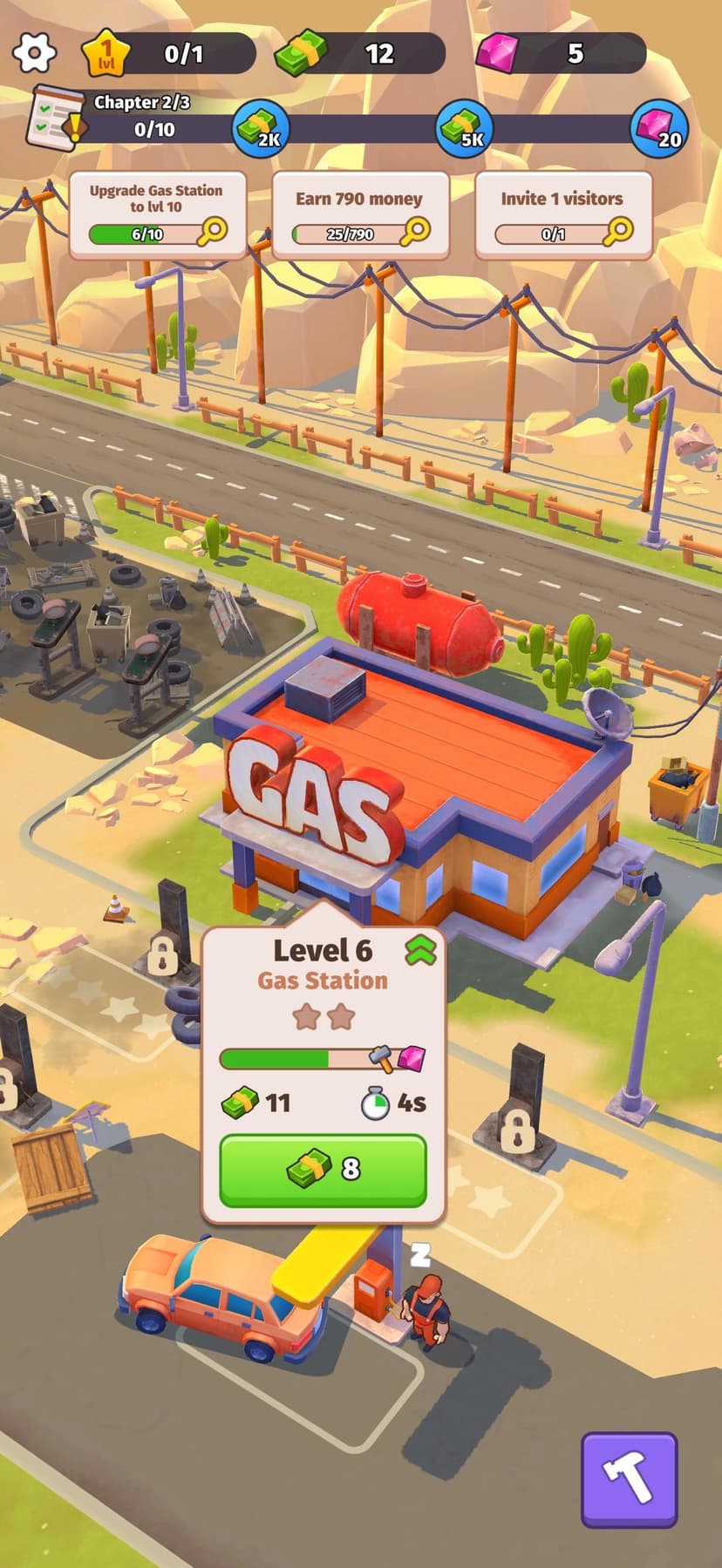 Roadside Empire: Gas station screenshot 1 - screenshot