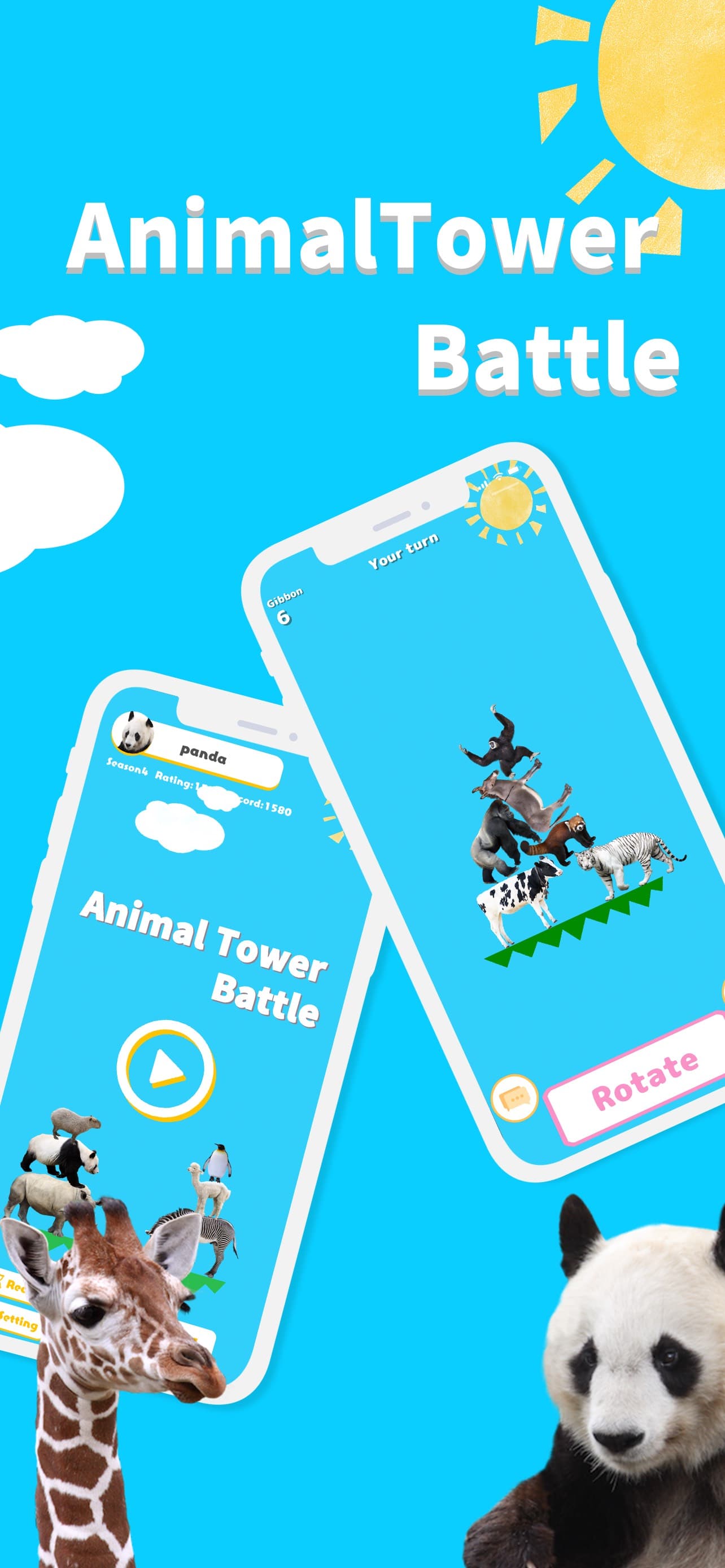AnimalTower Battle screenshot 1 - screenshot