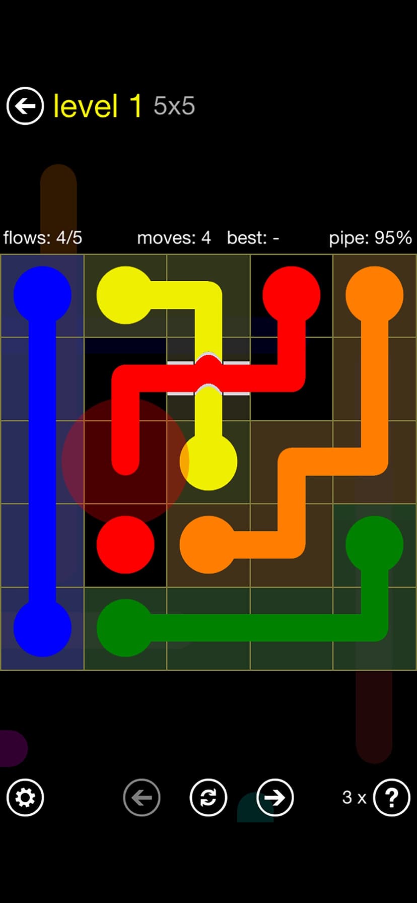 Flow Free: Bridges screenshot 1 - screenshot