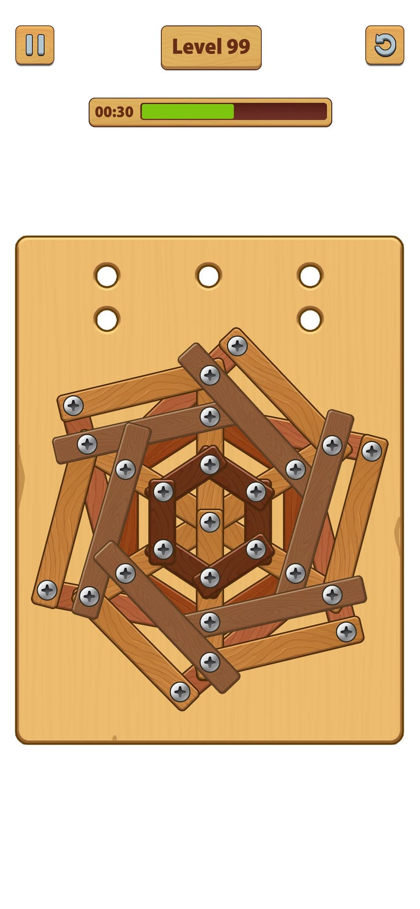 Nuts Bolts ASMR - Wood Nuts screenshot 4 - screenshot