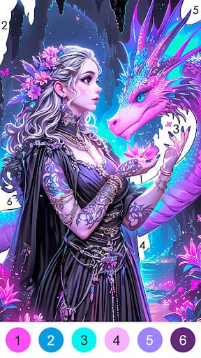 Fantasy Color-Paint By Number screenshot 19 - screenshot