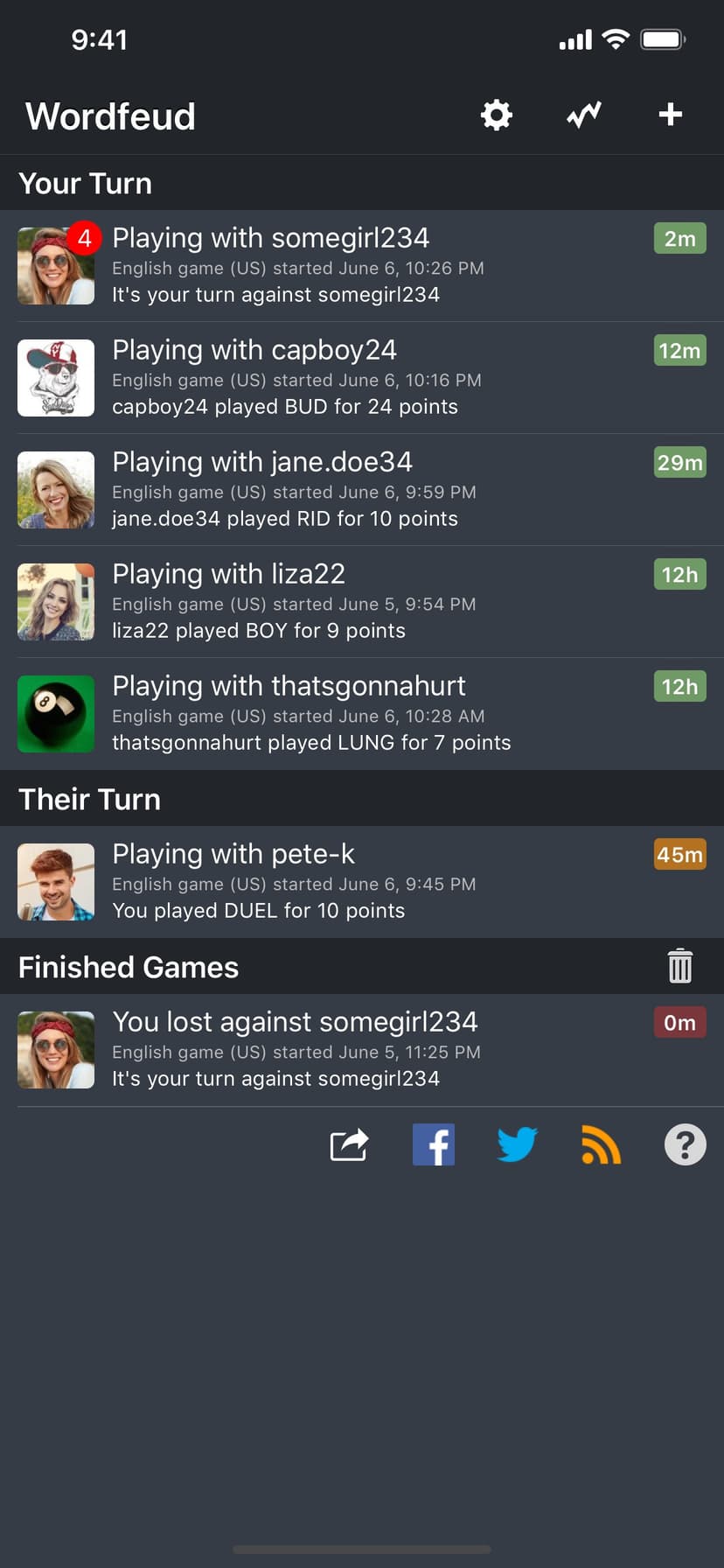 Wordfeud screenshot 2 - screenshot