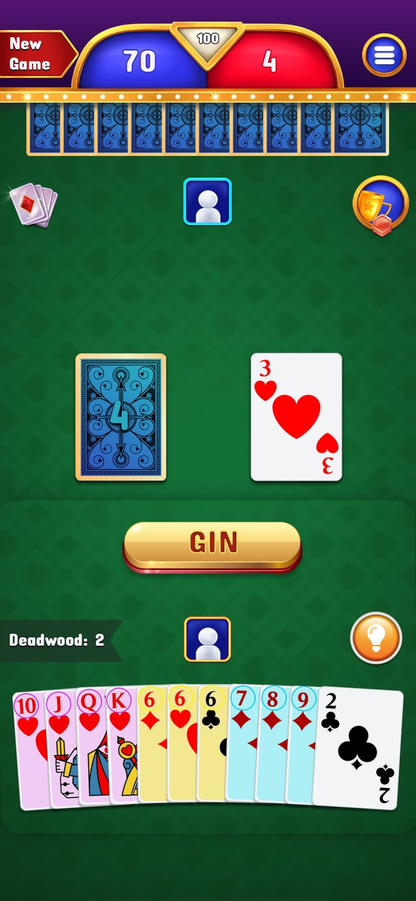 Gin Rummy - Classic Cards Game screenshot 1 - screenshot