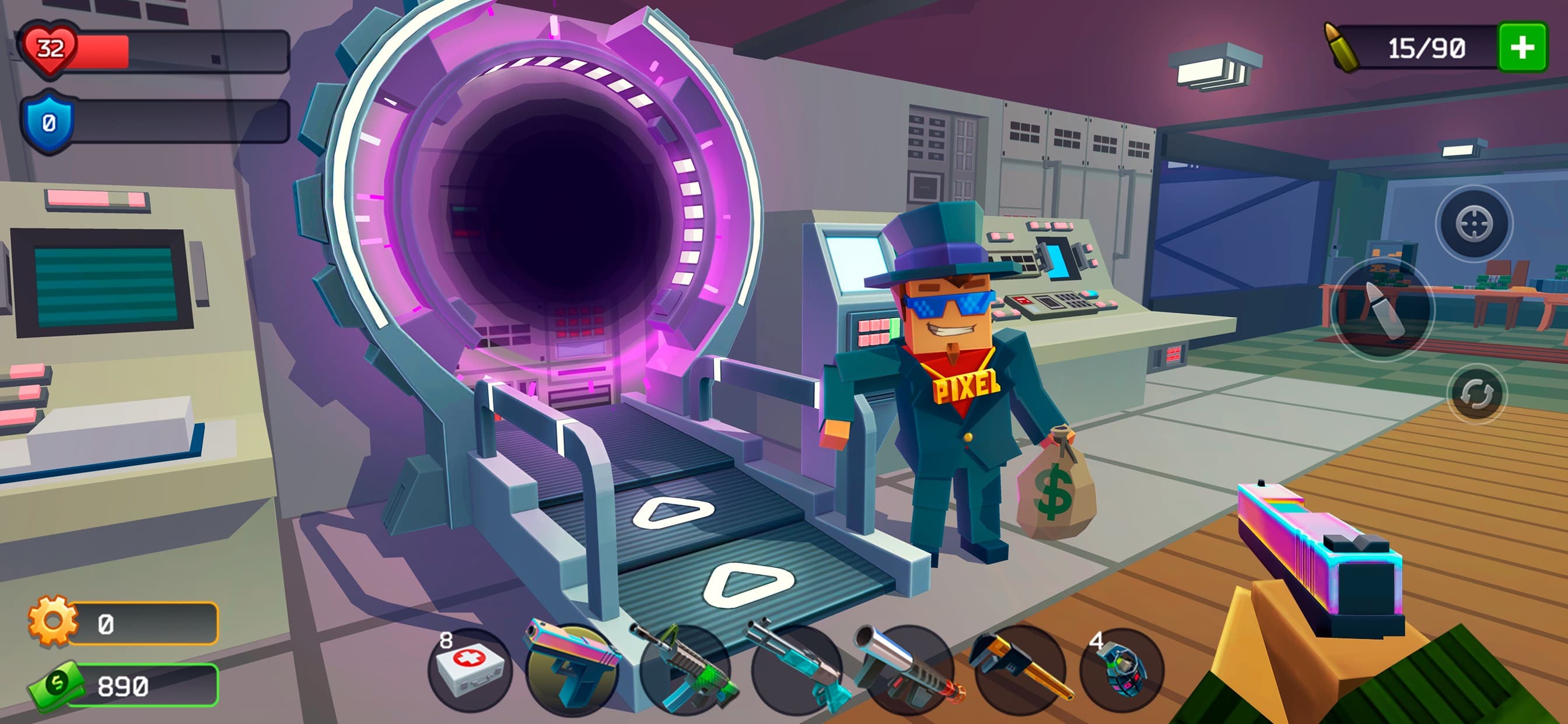 Pixel Combat: Zombie Games 3-D screenshot 2 - screenshot