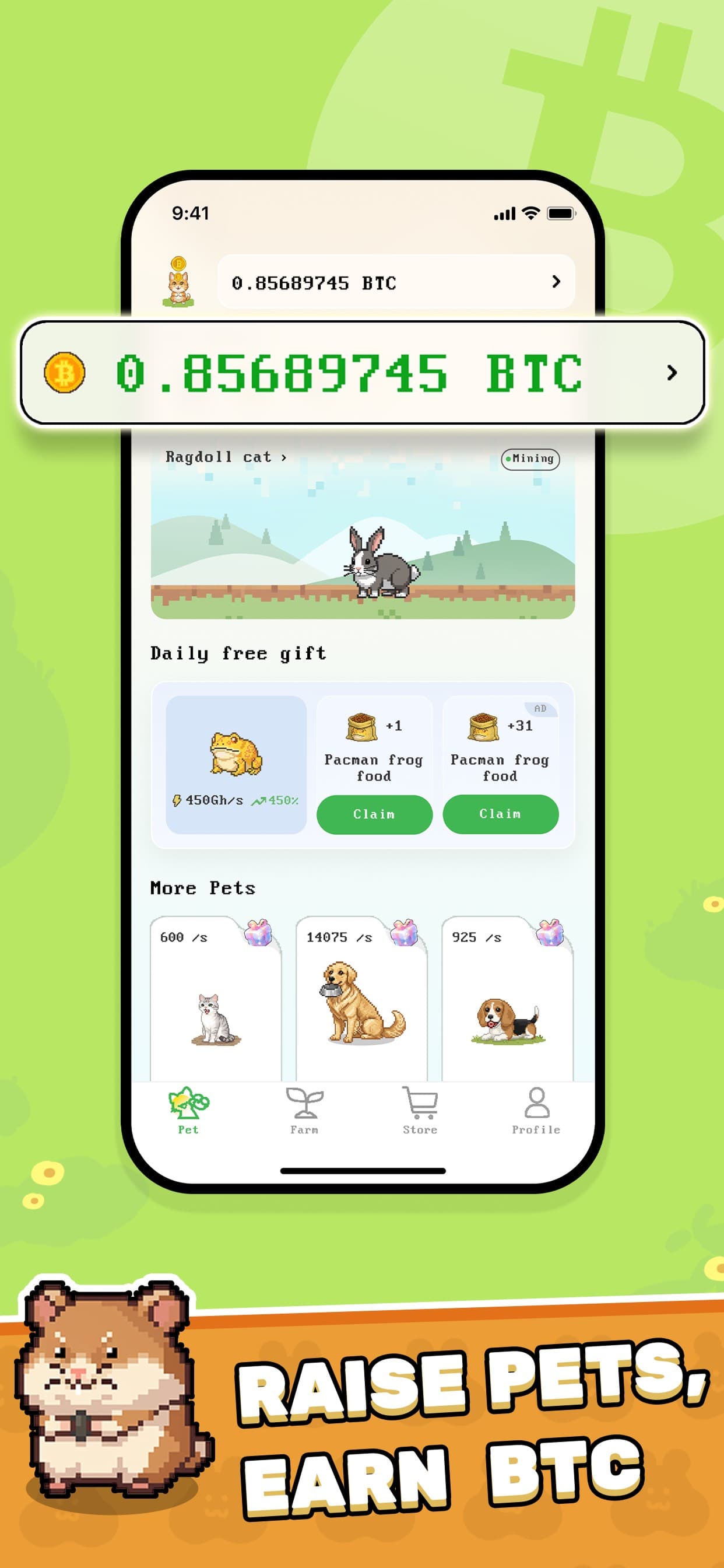 ByPet: Play&Grow BTC Pets screenshot 2 - screenshot