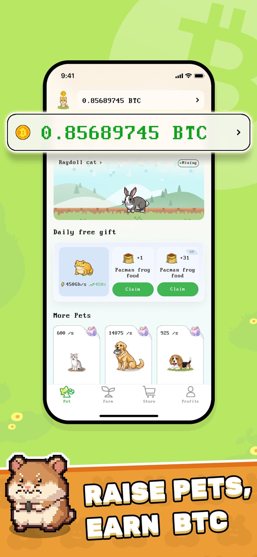 ByPet: Play&Grow BTC Pets screenshot 2 - screenshot