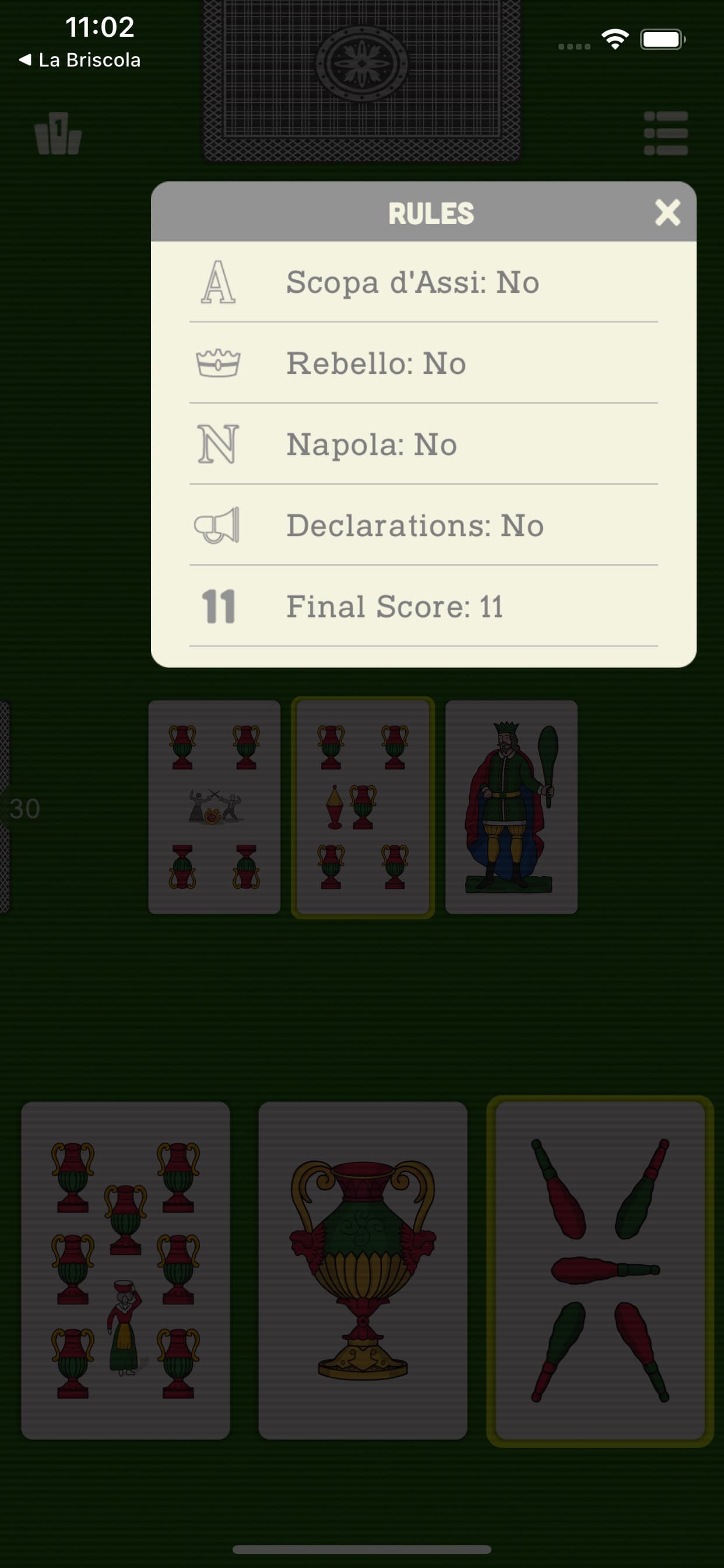 La Scopa - Classic Card Games screenshot 4 - screenshot