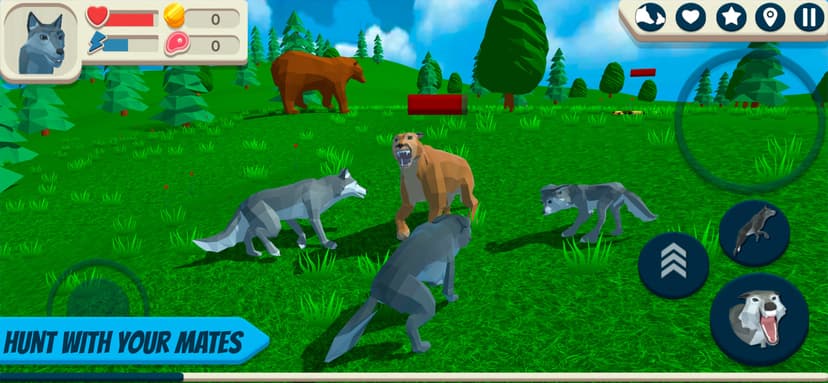 Wolf Simulator: Wild Animals screenshot 1 - screenshot