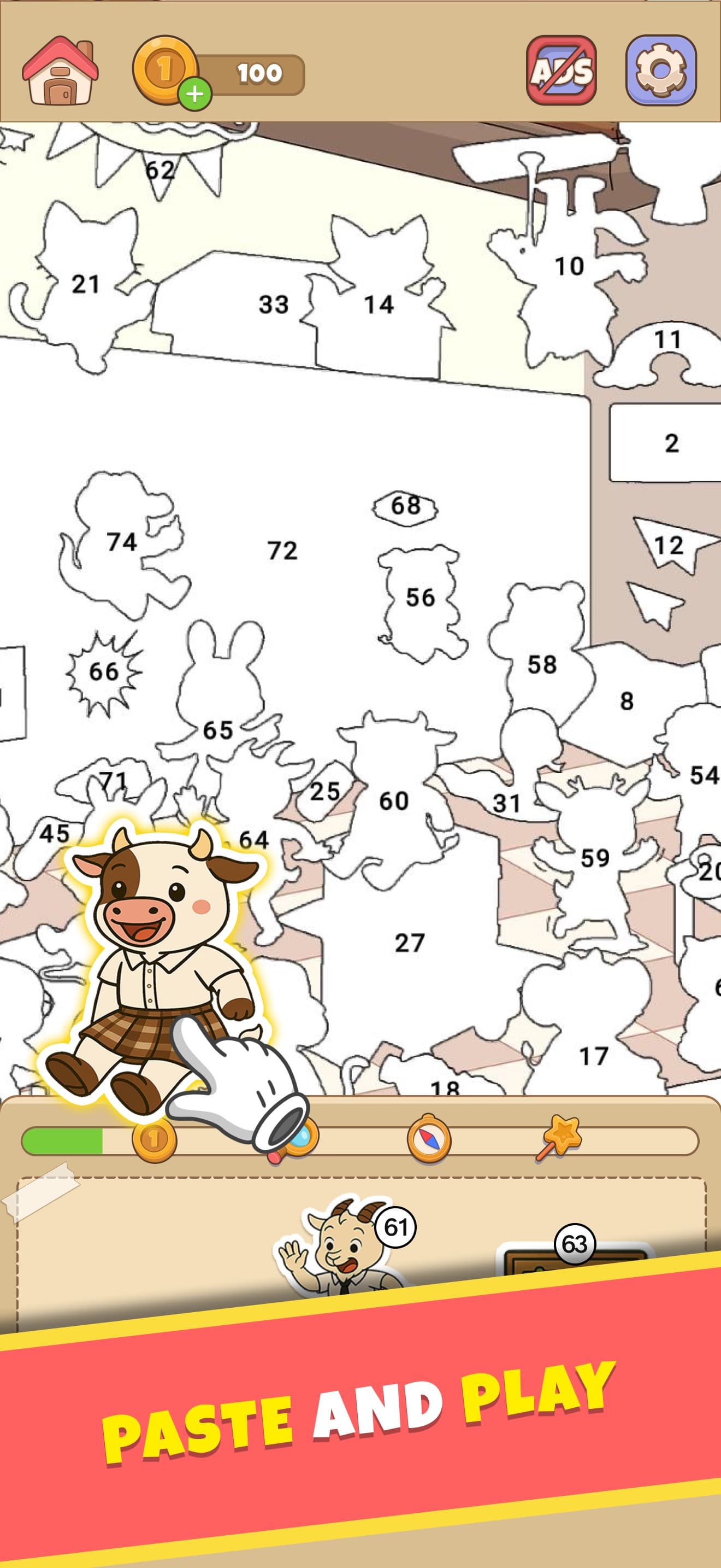 Sticker by Number - Color Book screenshot 1 - screenshot