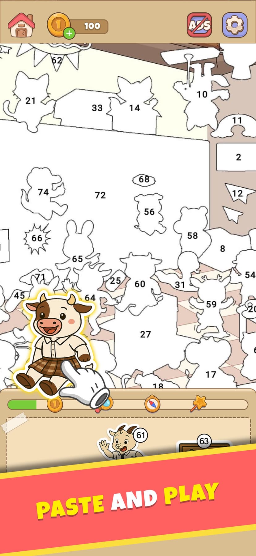 Sticker by Number - Color Book screenshot 1 - screenshot