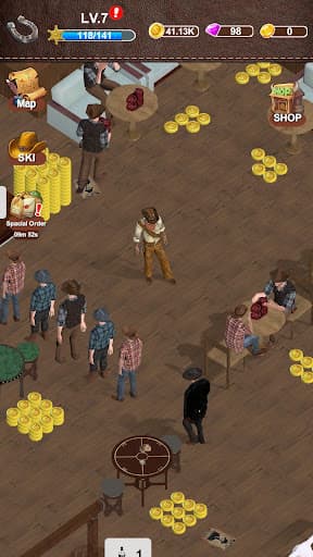 Saloon Dash Idle screenshot 1 - screenshot