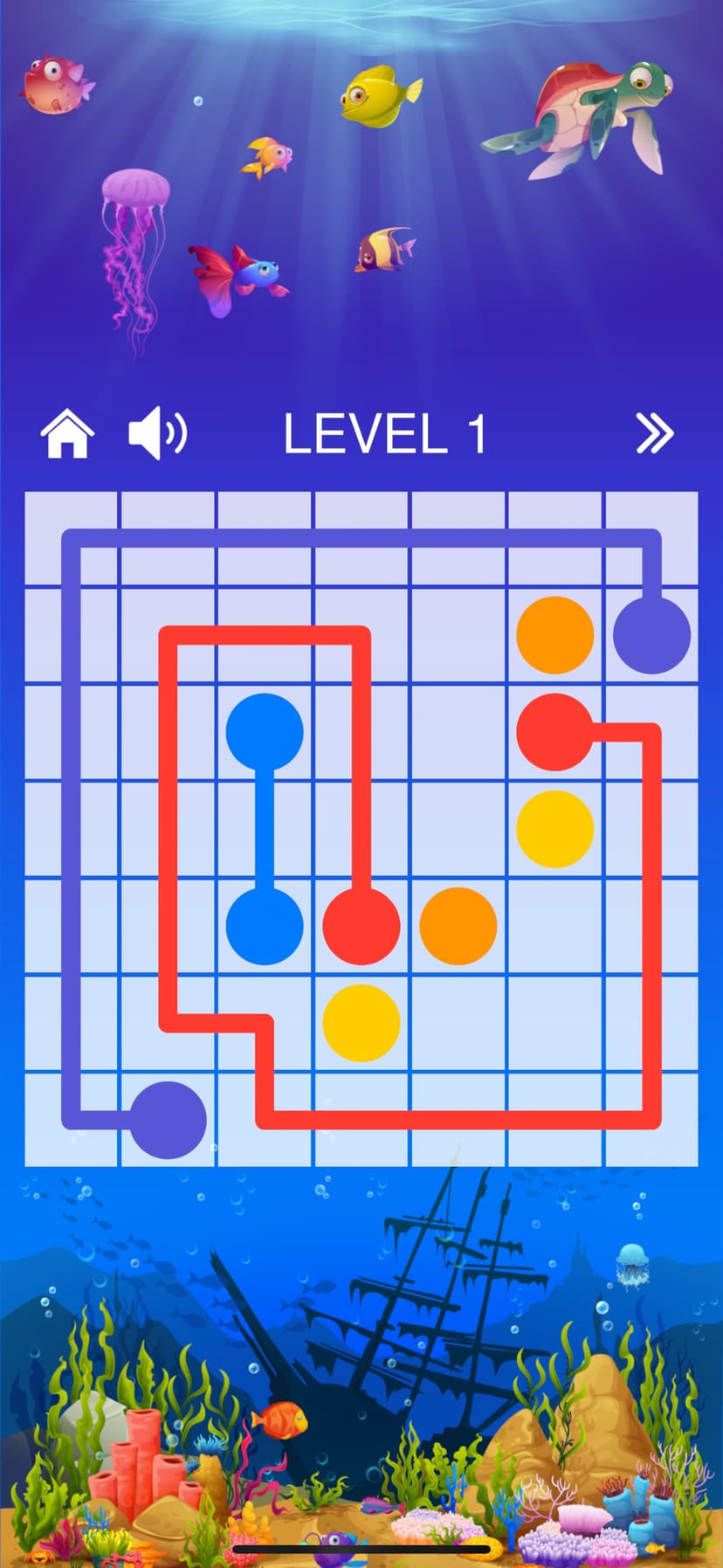 Water Flows Puzzle Watch-Phone screenshot 1 - screenshot