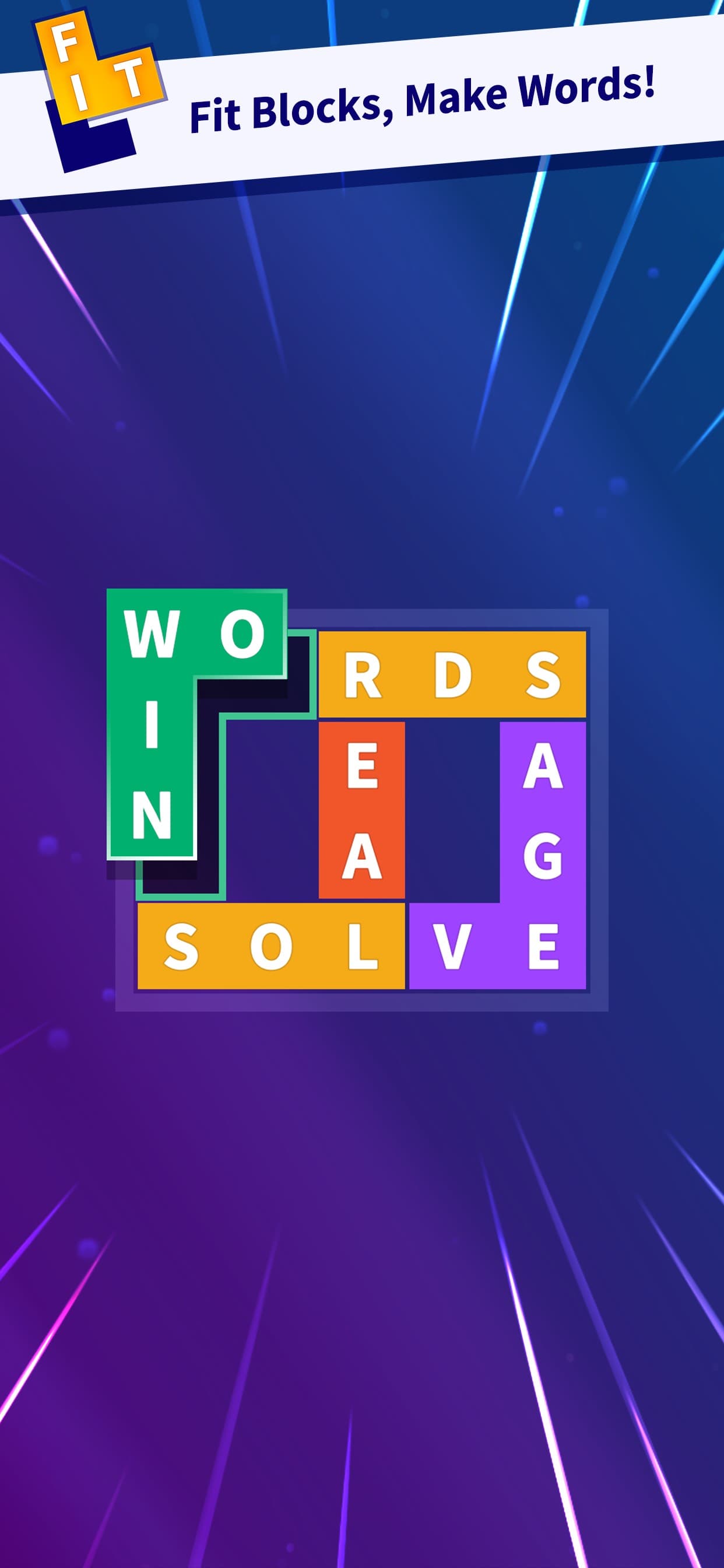 Flow Fit - Word Puzzle screenshot 1 - screenshot