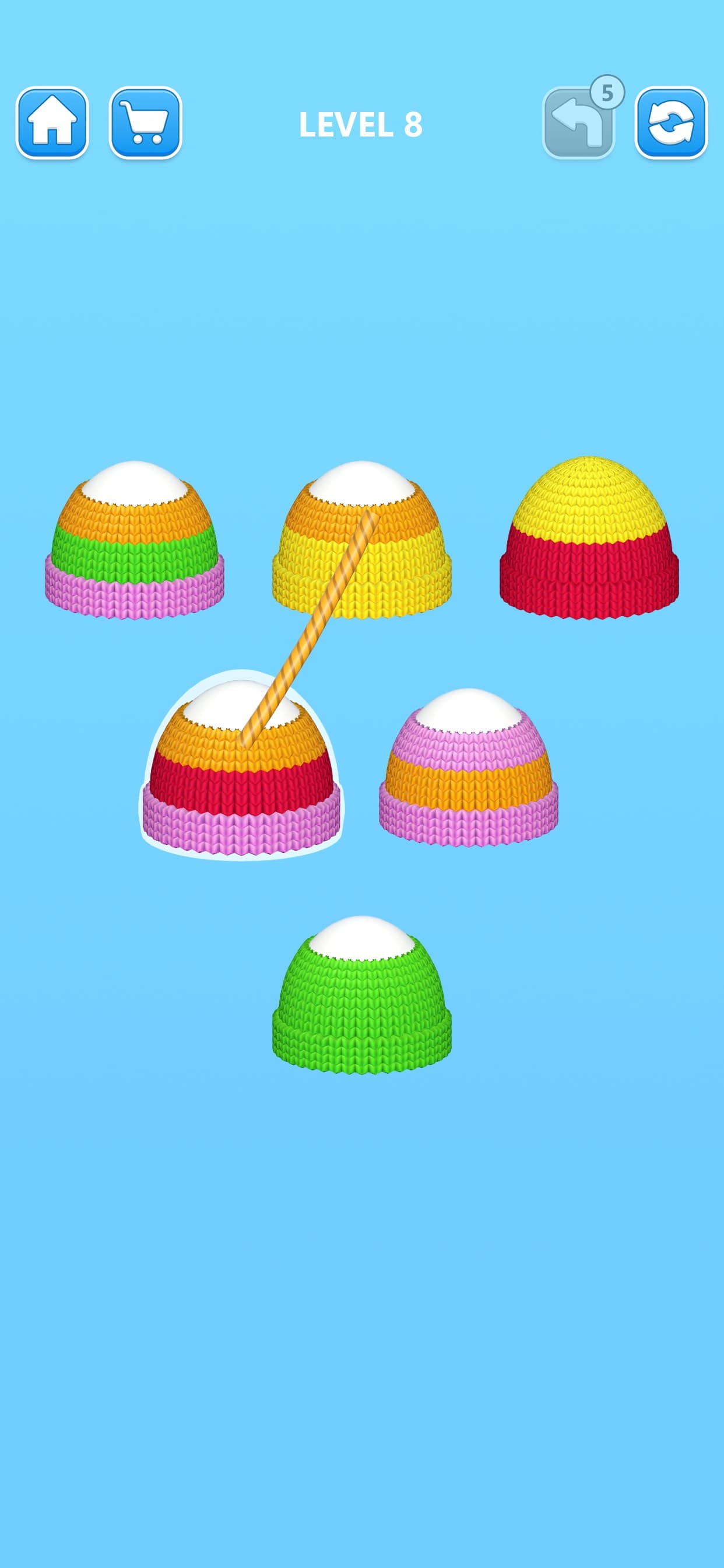 Cozy Knitting: Color Sort Game screenshot 1 - screenshot