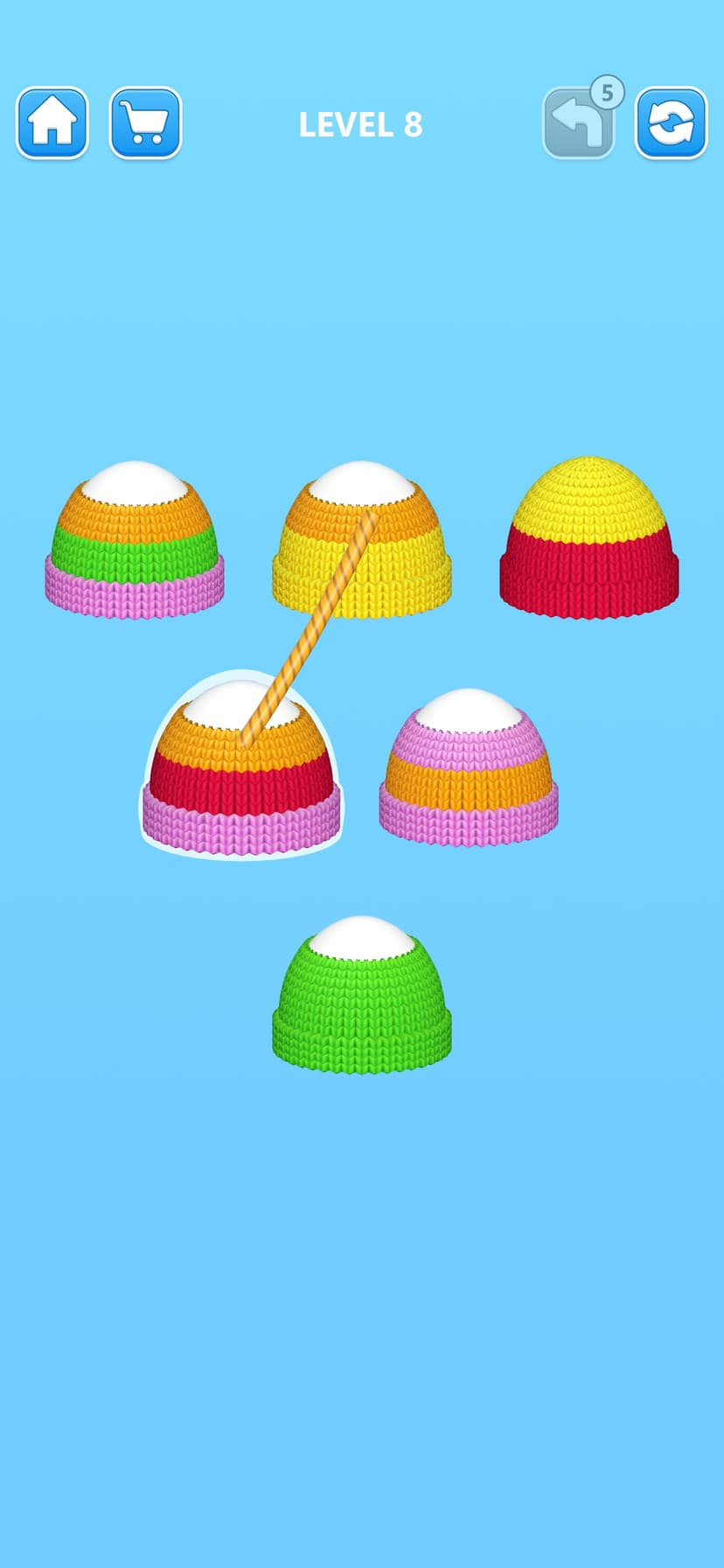 Cozy Knitting: Color Sort Game screenshot 1 - screenshot