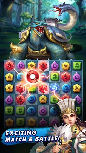 Three Kingdoms & Puzzles: Matc screenshot 1 - screenshot