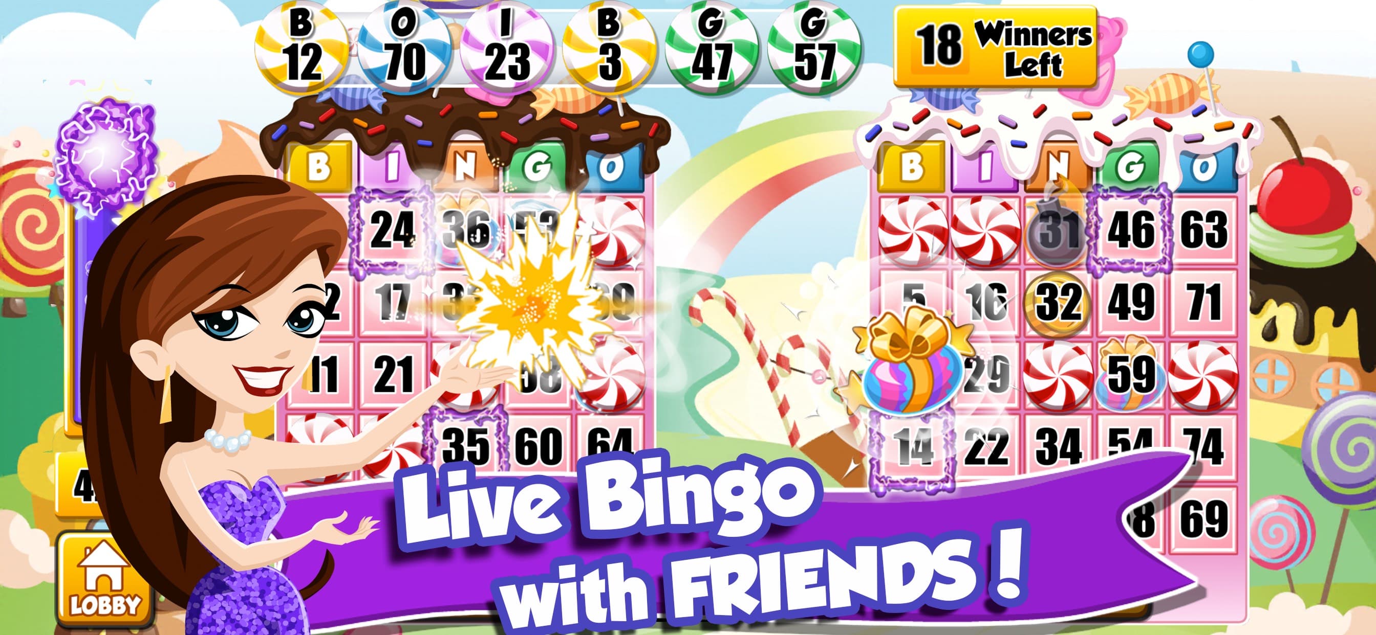 Bingo PartyLand Live Play Game screenshot 1 - screenshot