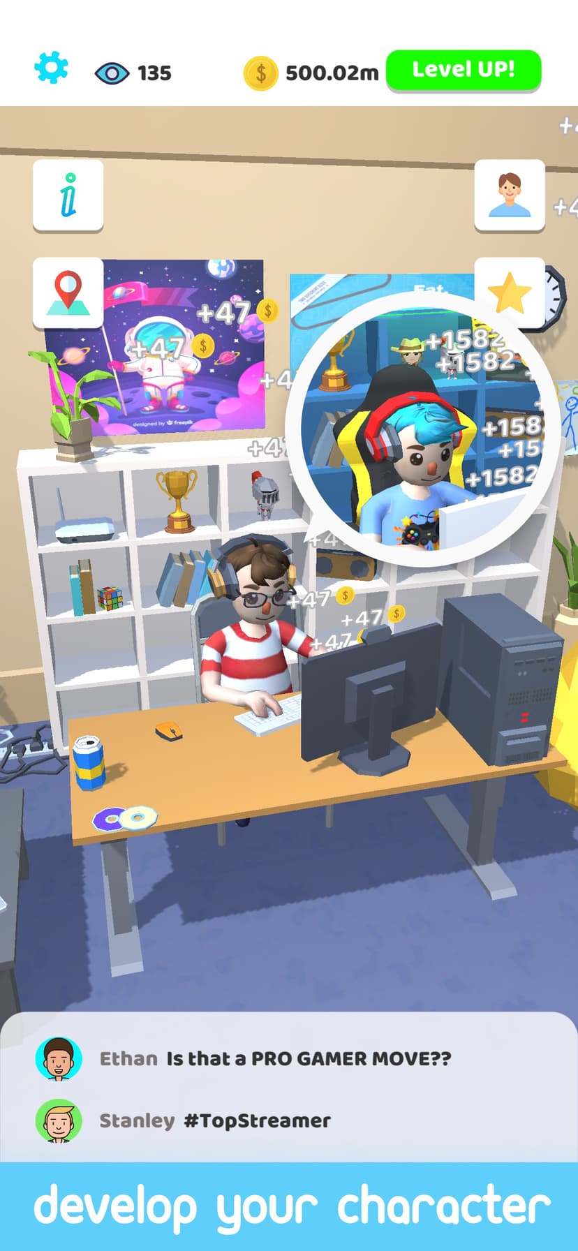 Idle Streamer! screenshot 3 - screenshot