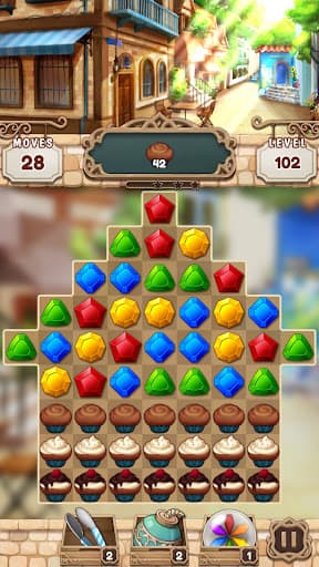 Cafe Terrace: Jewel Match 3 screenshot 3 - screenshot