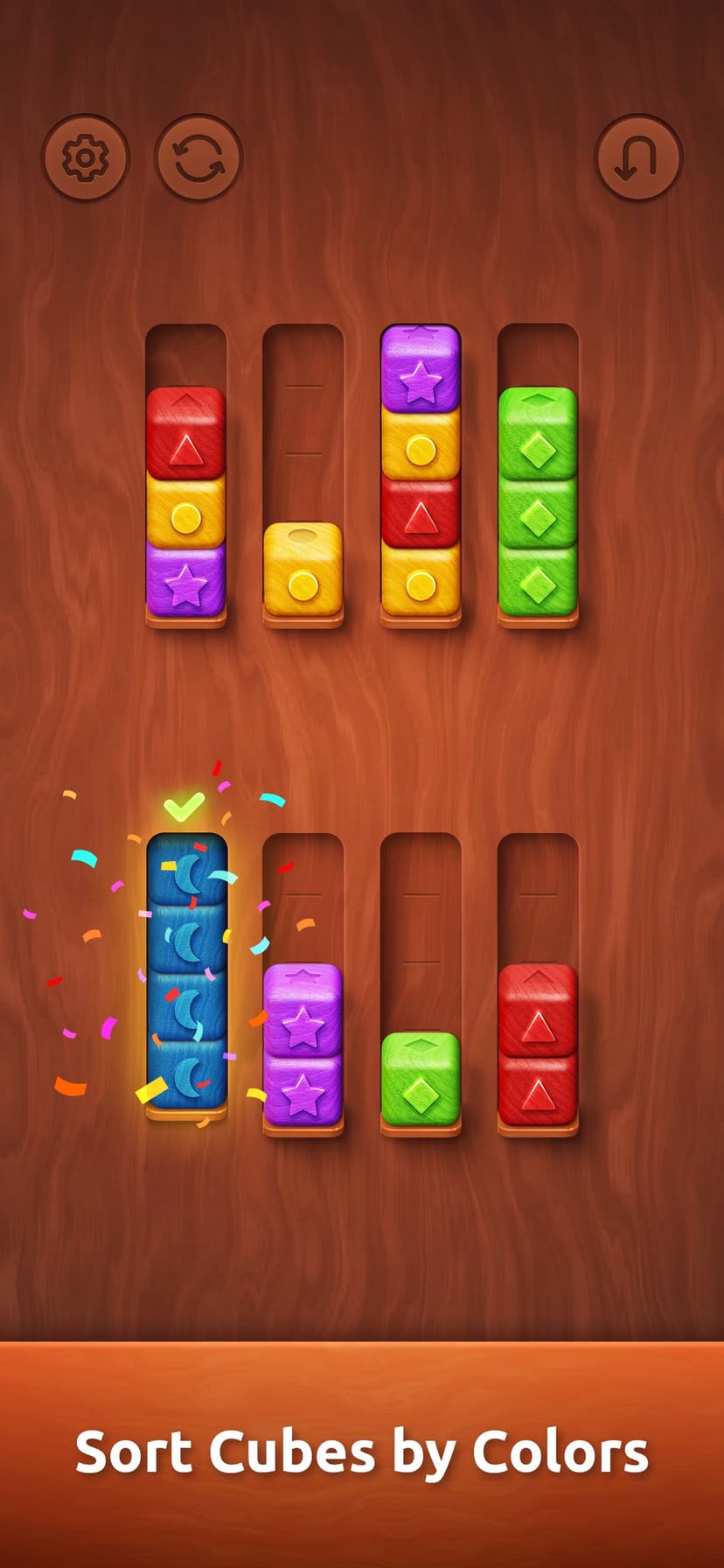 Colorwood Sort Puzzle Game screenshot 1 - screenshot