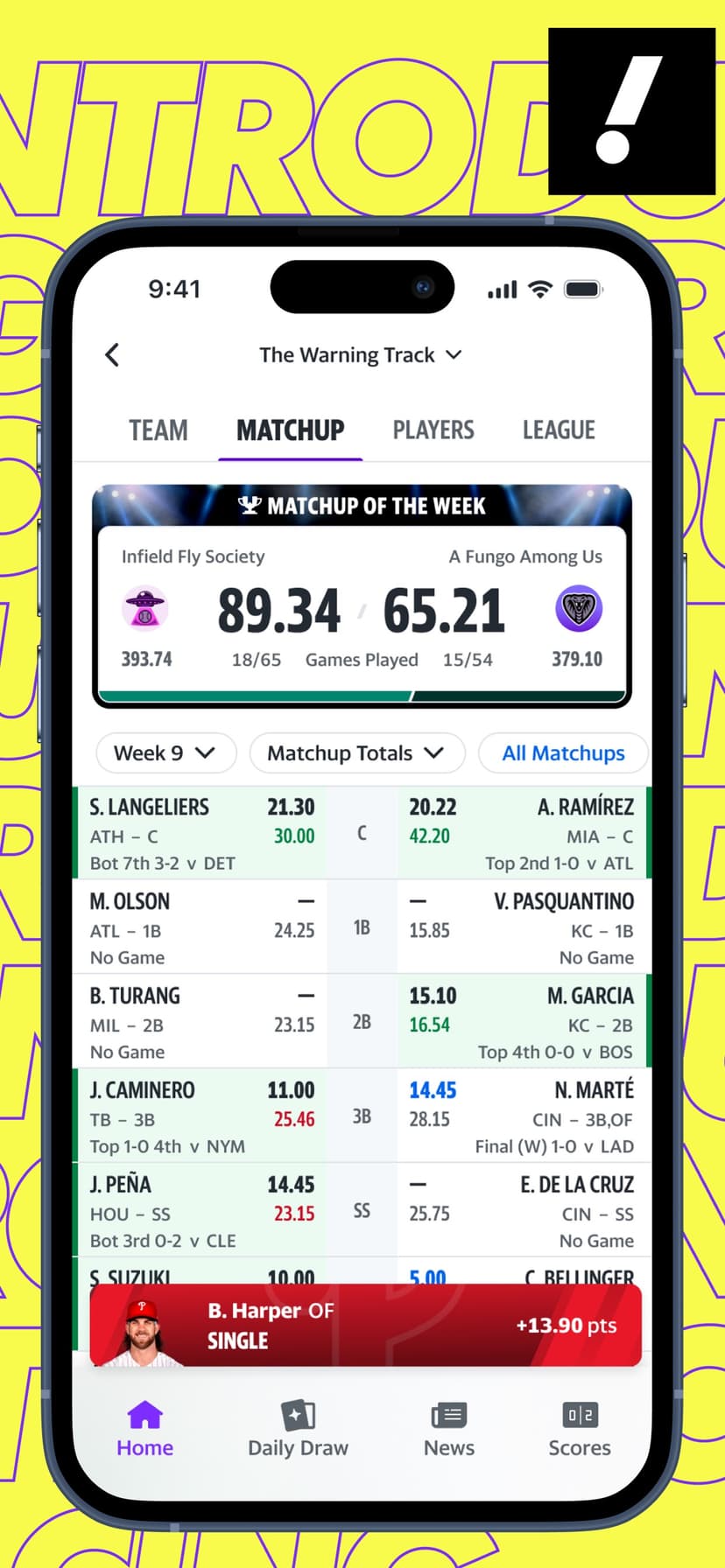 Yahoo Fantasy Sports: NBA, MLB screenshot 1 - screenshot