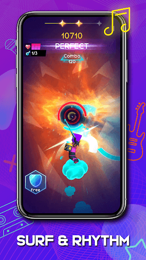 Cyber Surfer : Rhythm Odyssey screenshot 1 - screenshot