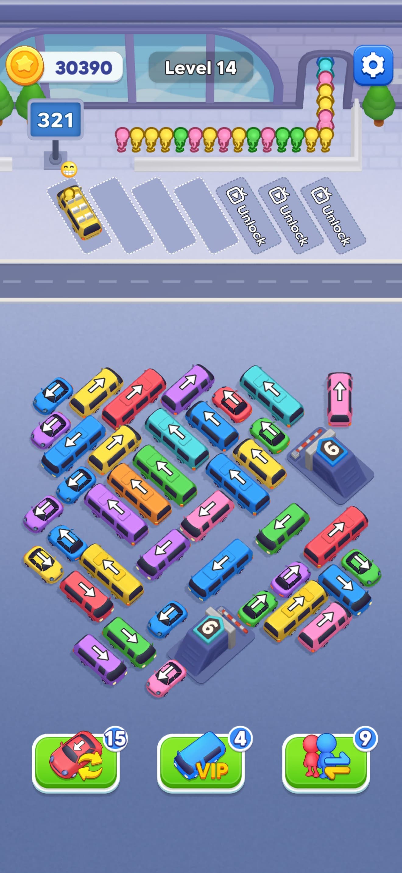 Crazy Bus: Car Jam Parking screenshot 1 - screenshot
