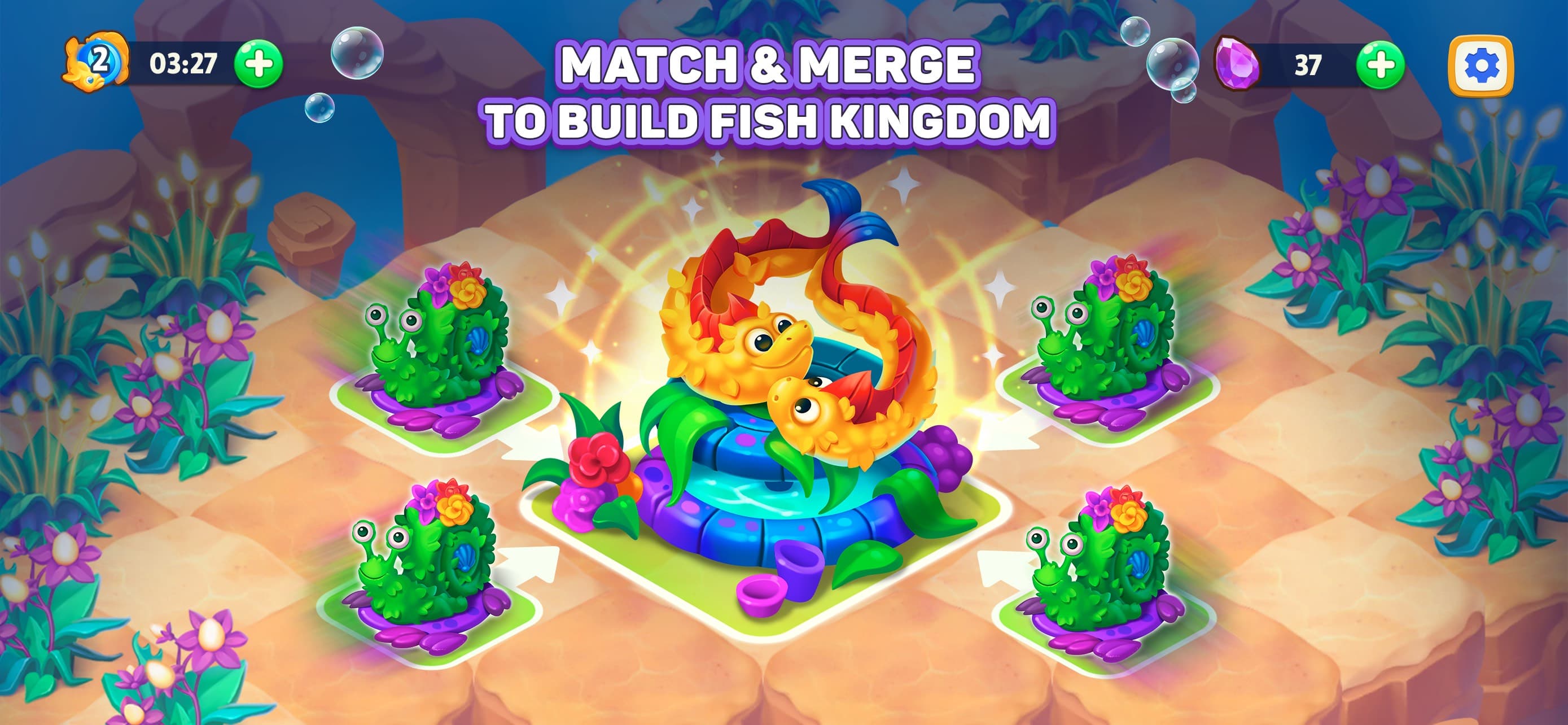 Sea Merge: Fish Aquarium screenshot 1 - screenshot