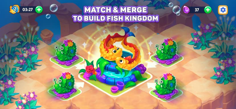 Sea Merge: Fish Aquarium screenshot 1 - screenshot