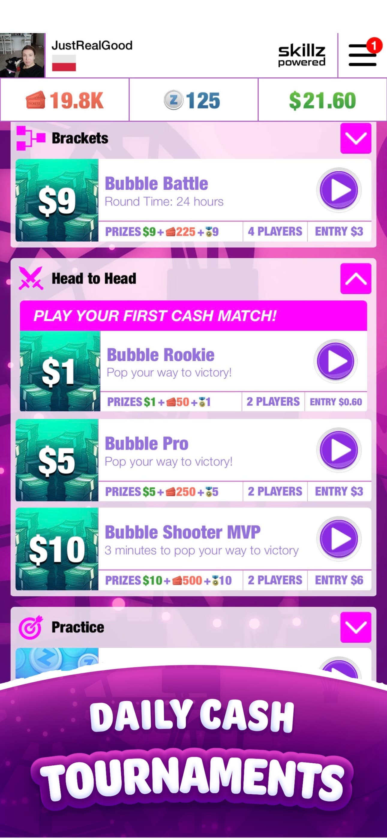 Real Money Bubble Shooter Game screenshot 7 - screenshot