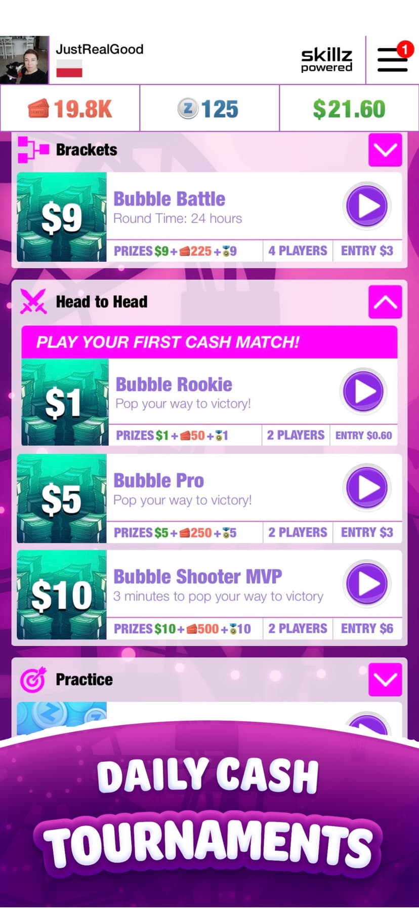 Real Money Bubble Shooter Game screenshot 7 - screenshot