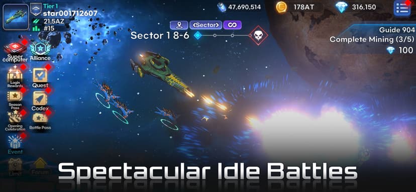 Darkstar: Idle RPG screenshot 1 - screenshot