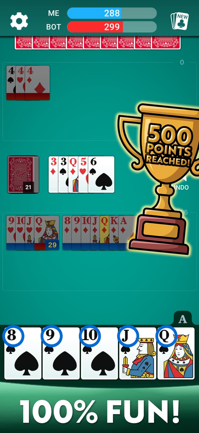 Rummy 500 - Card Game * screenshot 10 - screenshot