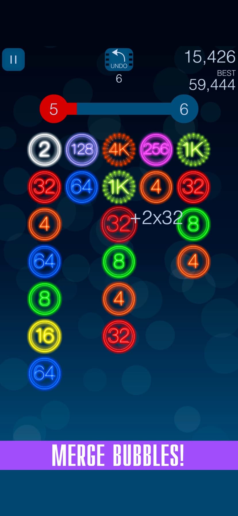 Merge Bubbles 2K screenshot 3 - screenshot