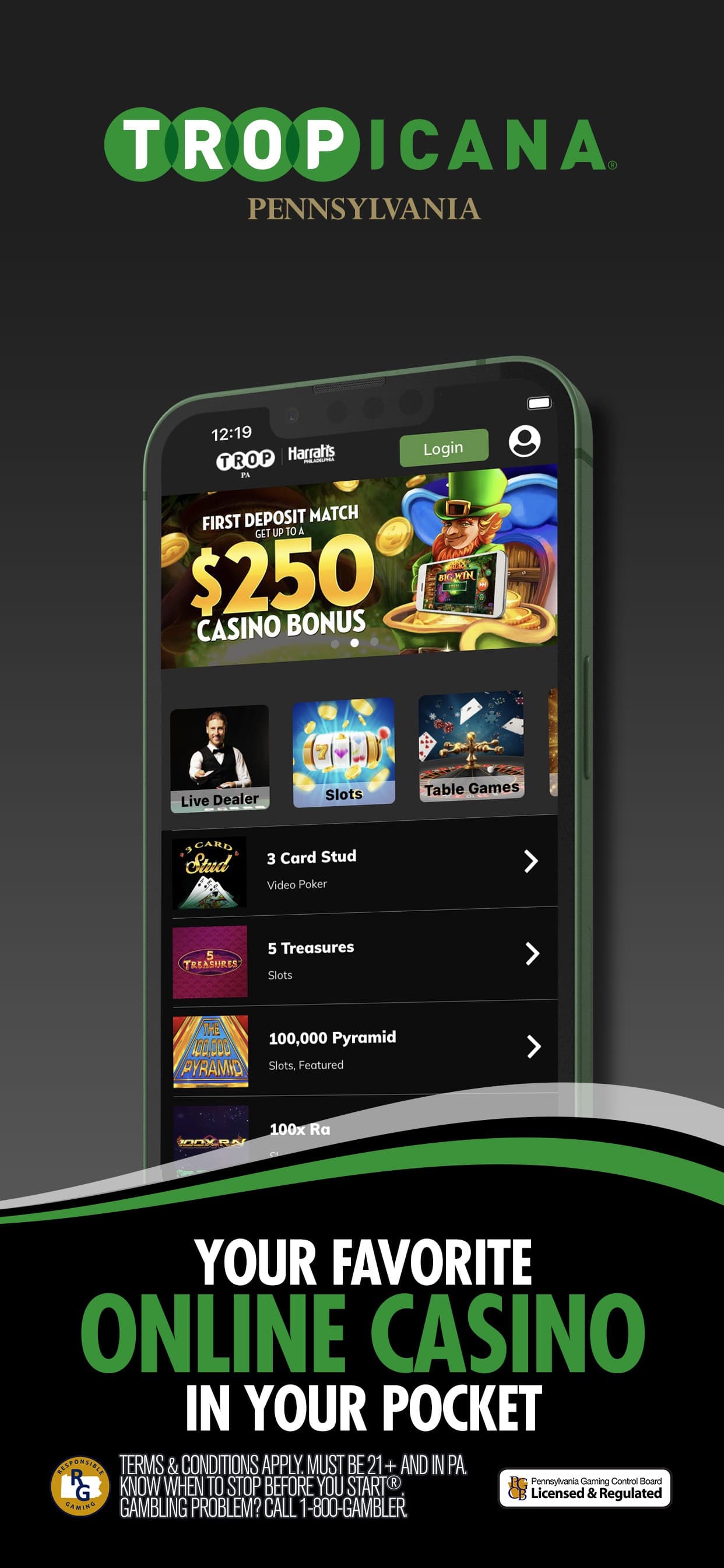Tropicana Casino PA screenshot 1 - screenshot