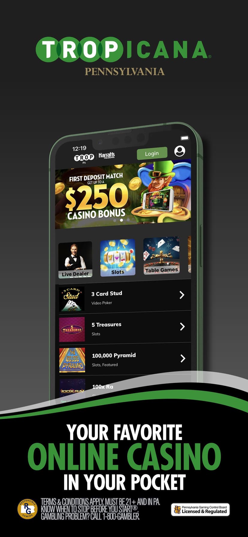 Tropicana Casino PA screenshot 1 - screenshot