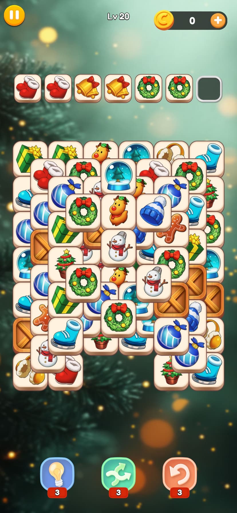 Christmas Mahjong Match Game screenshot 4 - screenshot