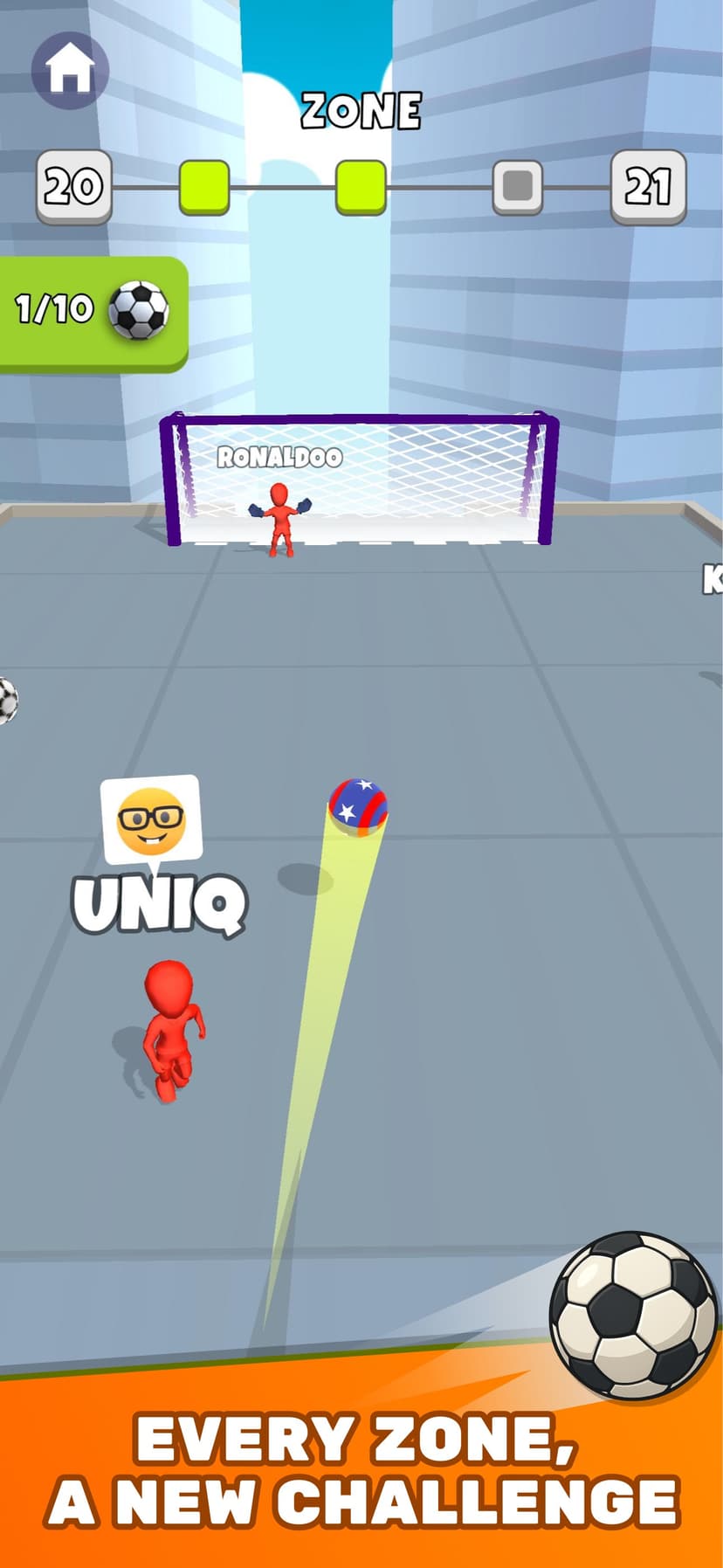 Crazy Kick! Fun Football game screenshot 1 - screenshot