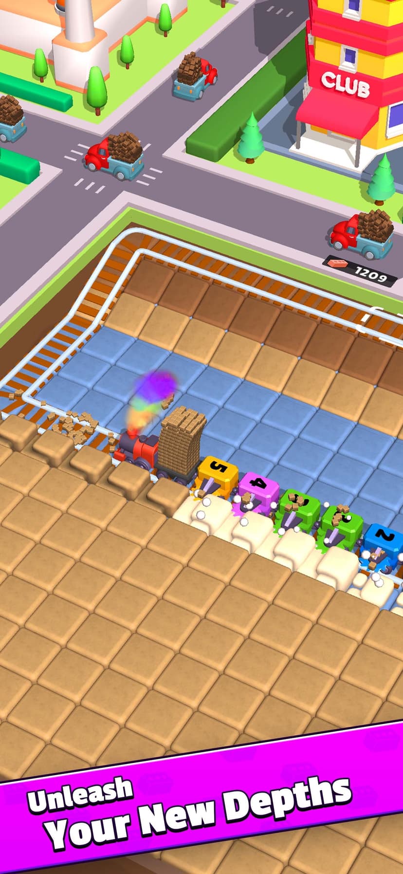 Train Digger - Idle Game screenshot 1 - screenshot