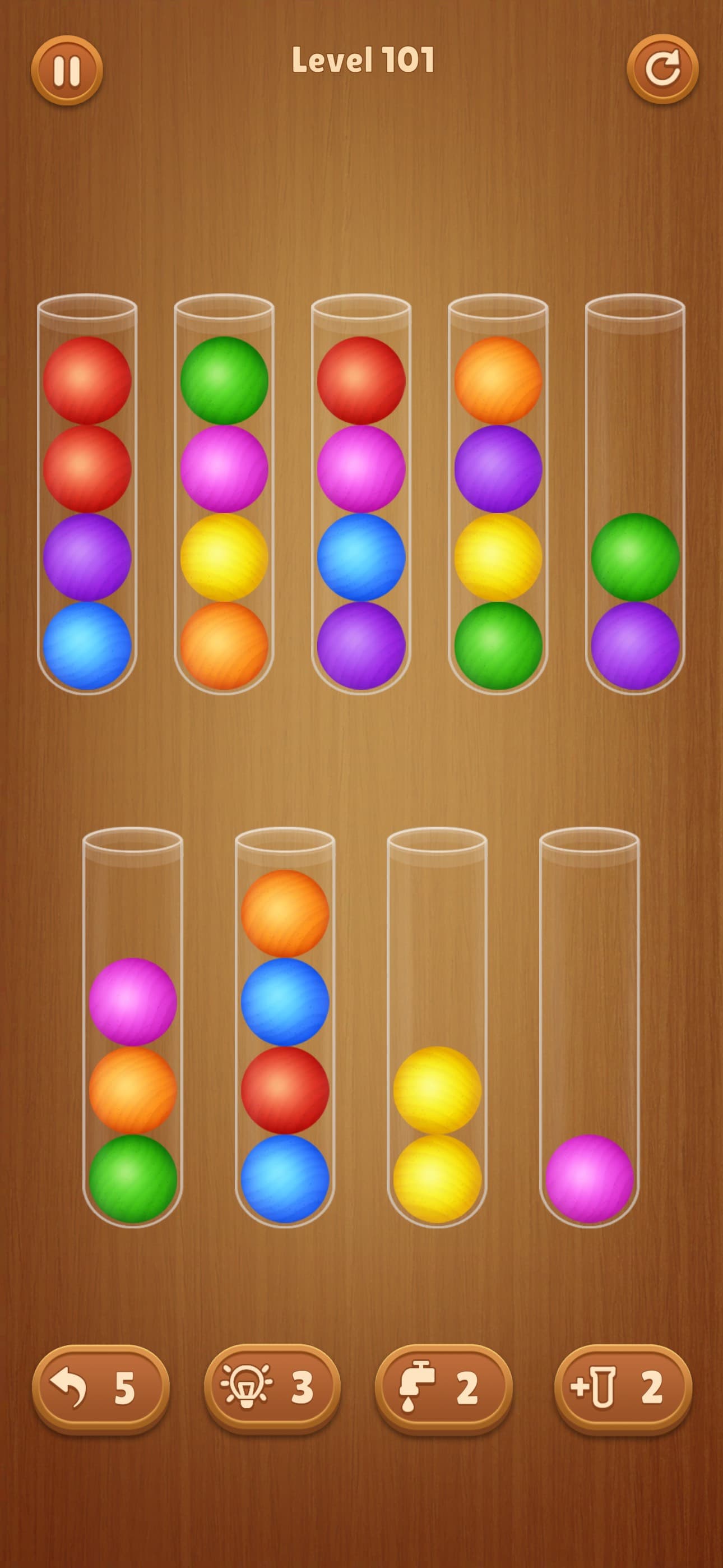 Color Ball Sort Wooden Puzzle screenshot 8 - screenshot